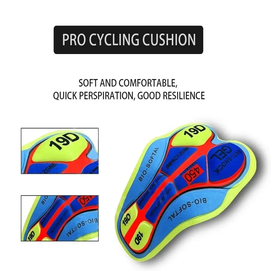 2023 Black Cycling Shorts Bike Tights Triathlon 19D Gel Padded Pro Lycra Bicycle Shorts Breathable Man Mountain Biking Shorts