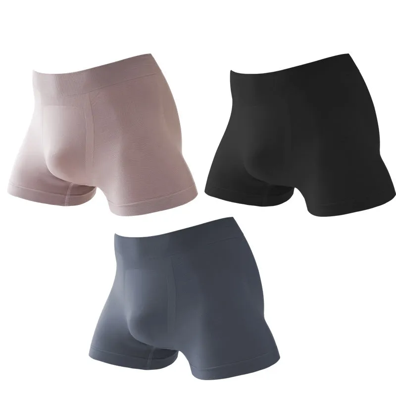 3Pcs Breathable Mid-waist Boxer Briefs