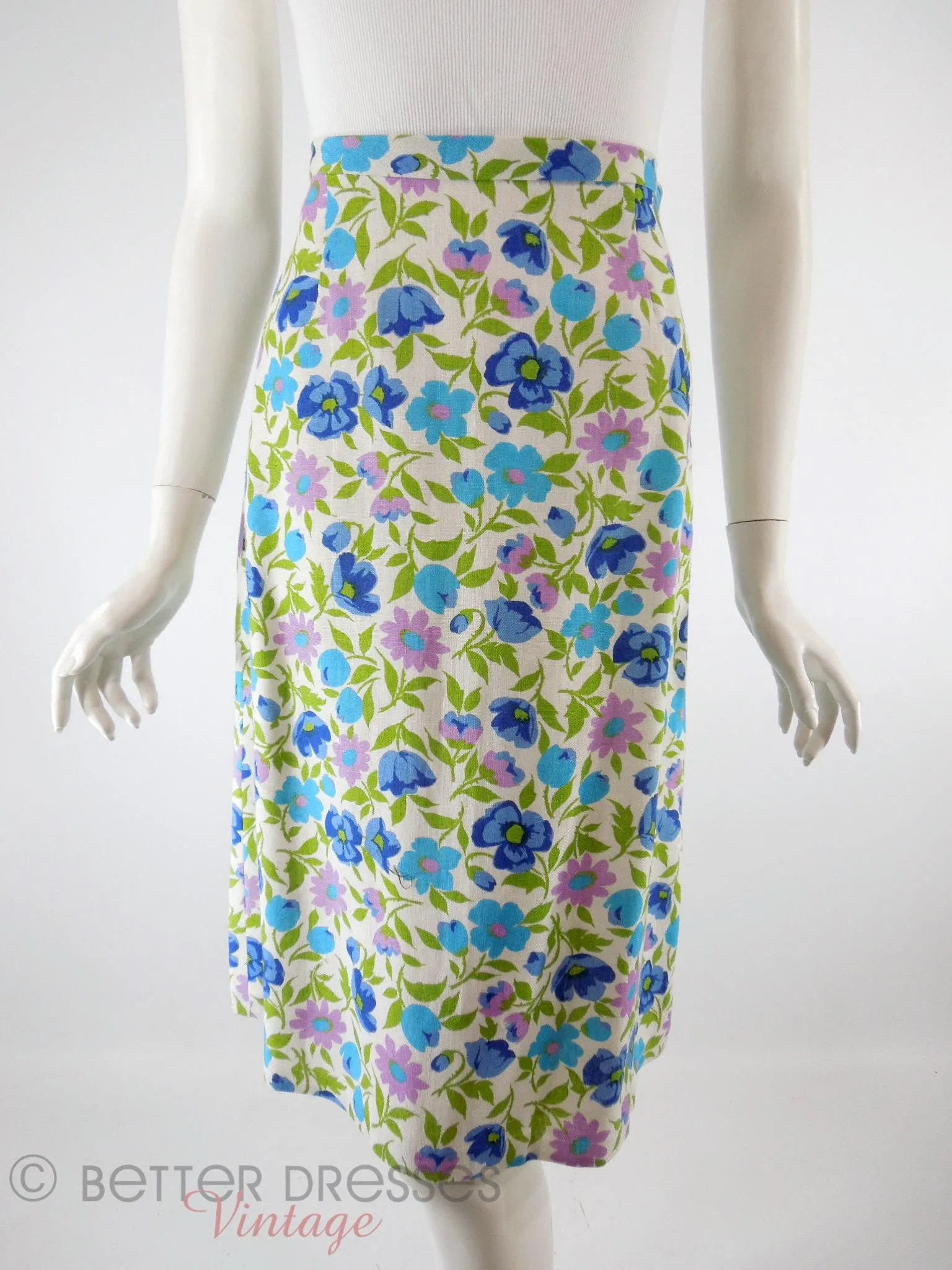 60s/70s Floral Skirt Suit - sm