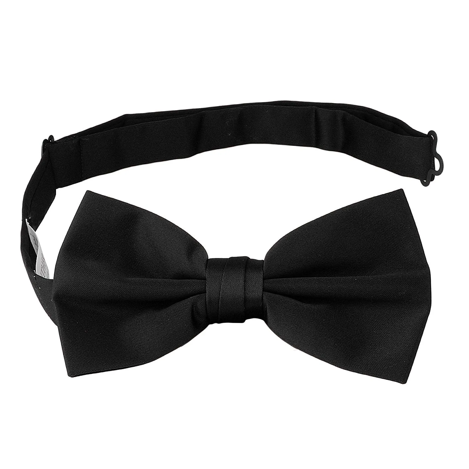 Adolfo Mens Satin Bowtie Black OneSize