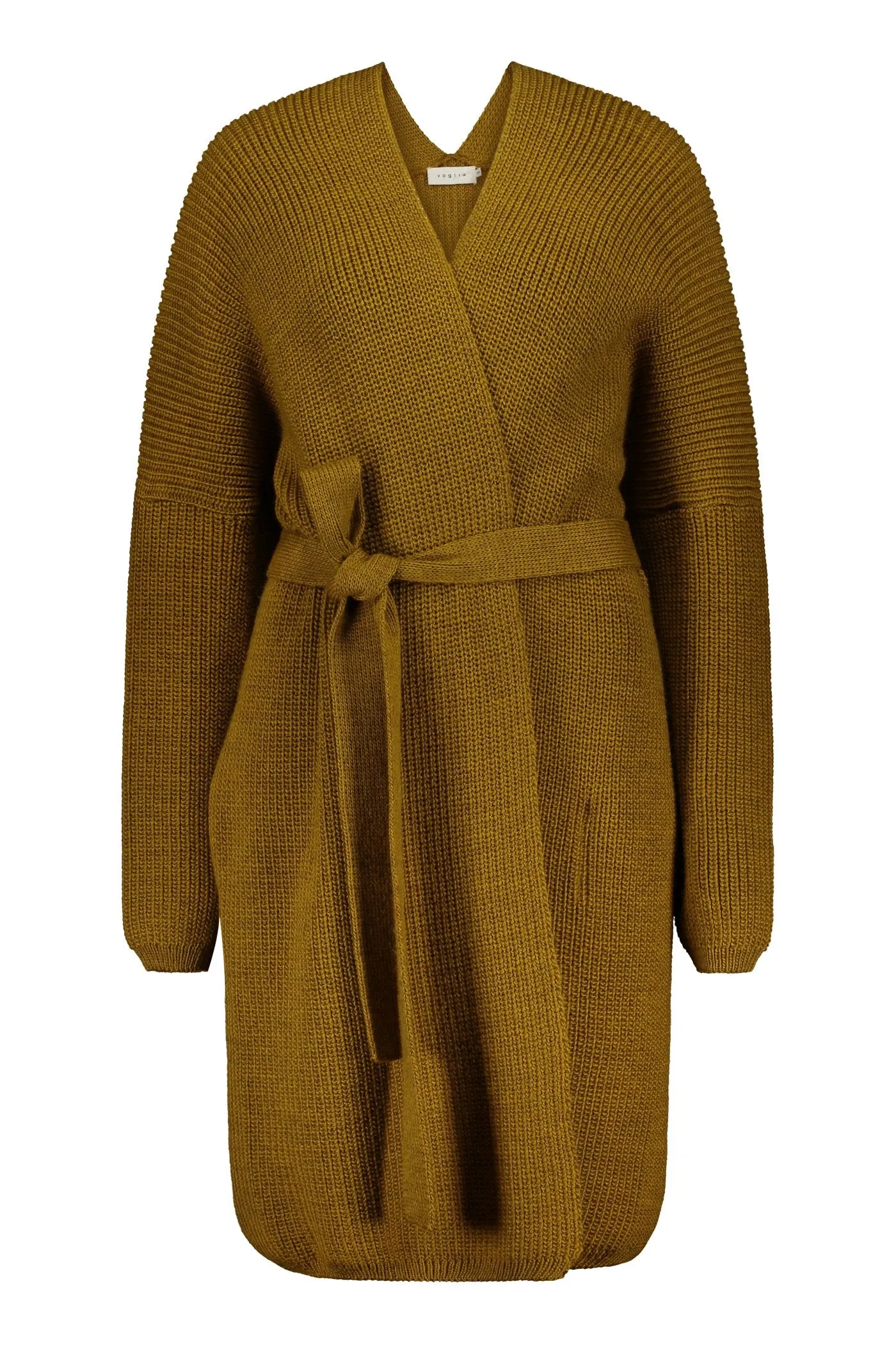 Akira Long Wool Cardigan Olive