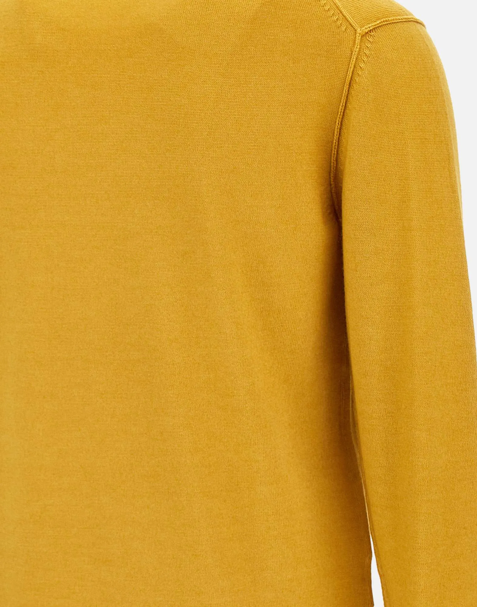 Badra Men's Ocher Yellow Wool Sweater