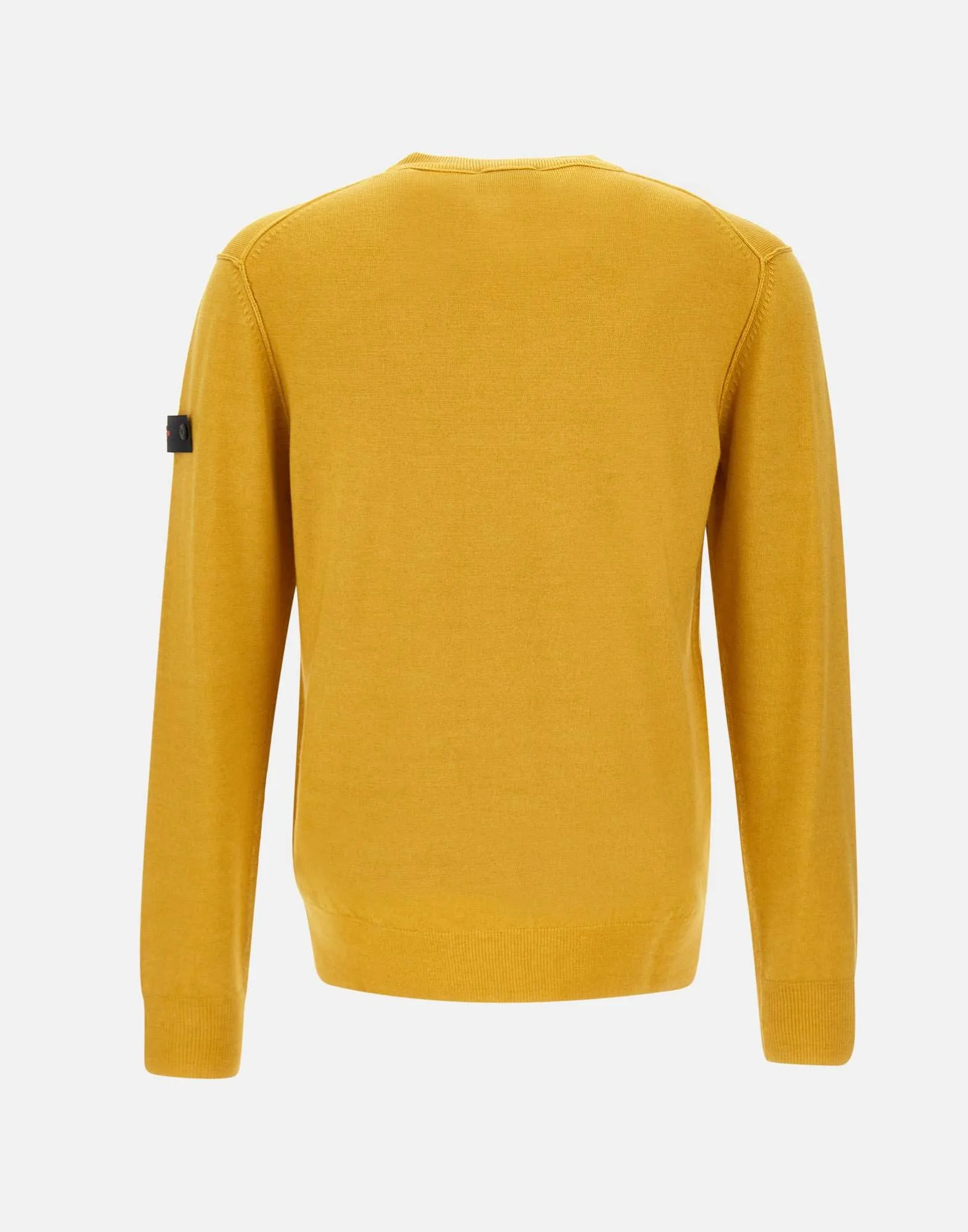 Badra Men's Ocher Yellow Wool Sweater