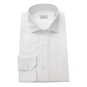 Bagutta White Cotton Men's Shirt