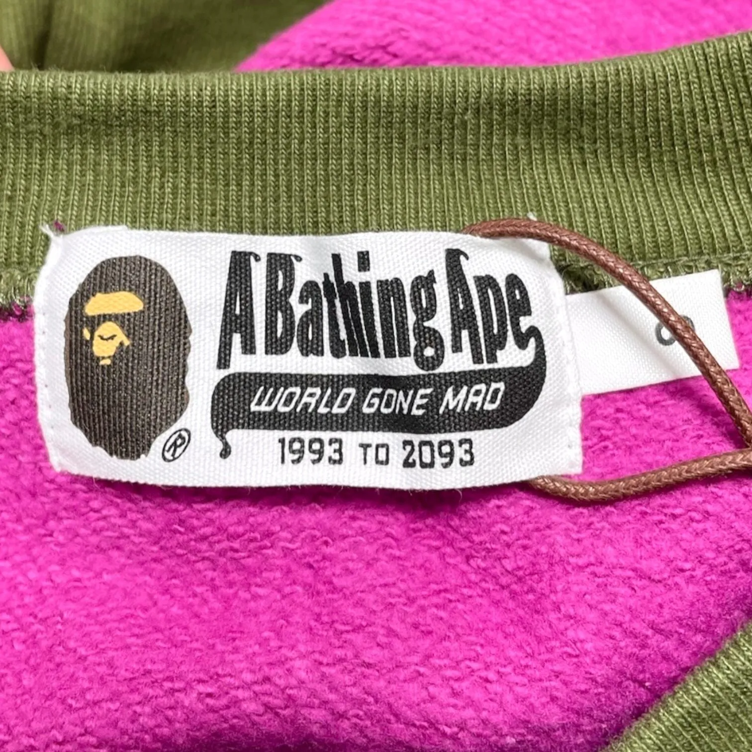 BAPE Crazy Camo Relaxed Fit College Crewneck Multicolor