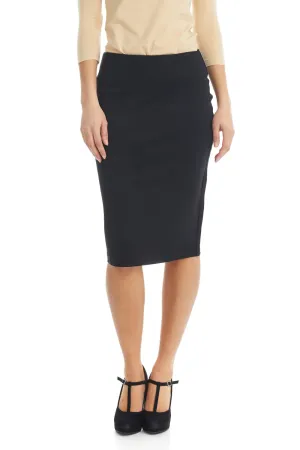 Below the knee straight ponte office skirt 'Sophia'