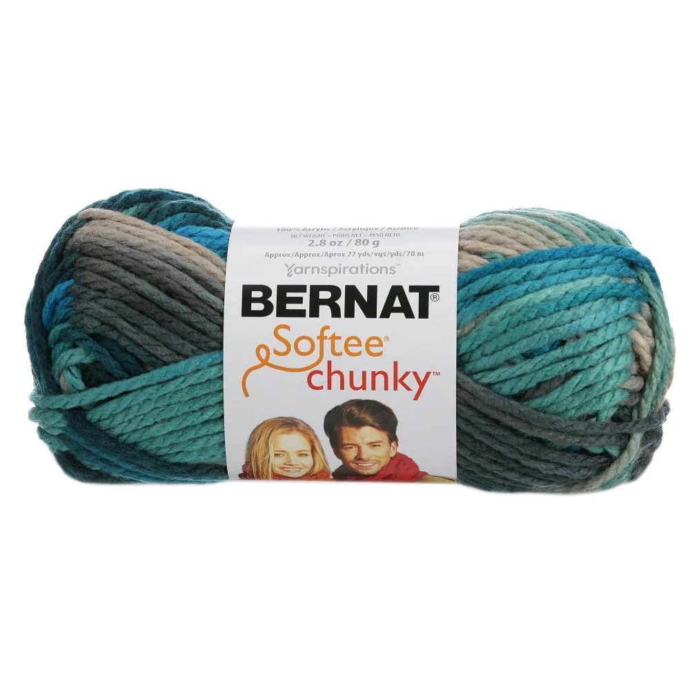 Bernat Softee Chunky Yarn Crochet & Knitting Yarn, 3ply - 80g Acrylic Yarn