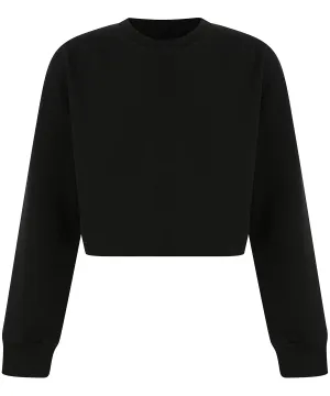 Black - Kids cropped slounge sweat