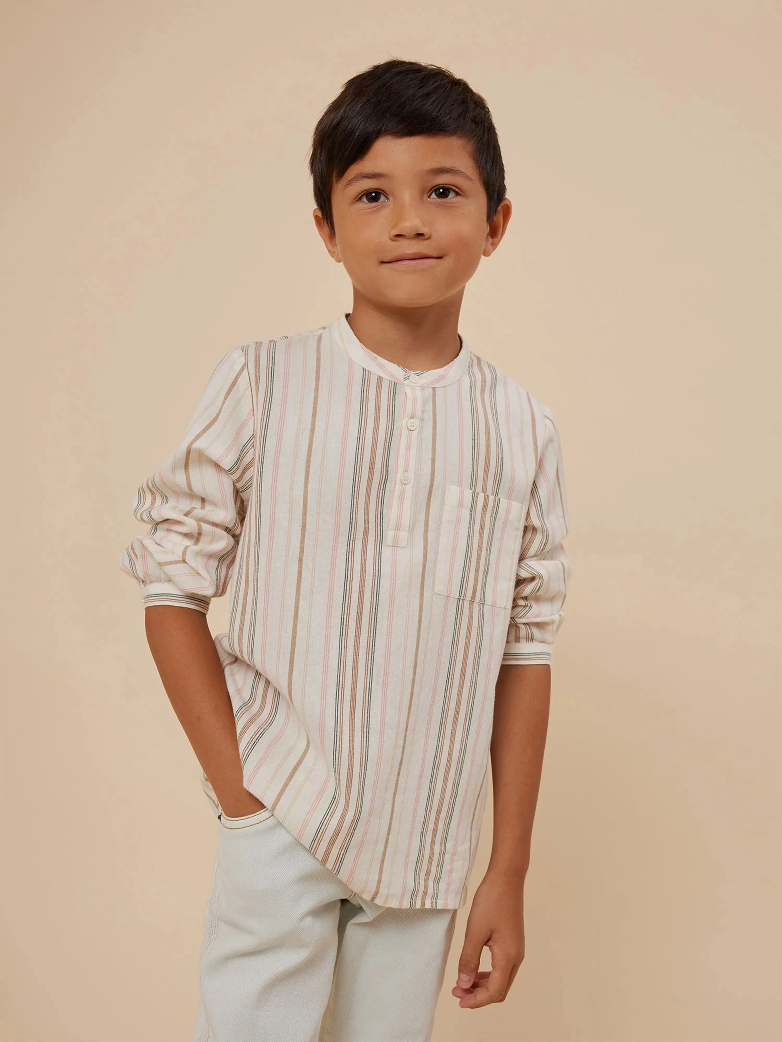 Bonpoint Boys Artiste Shirt in Multicolour