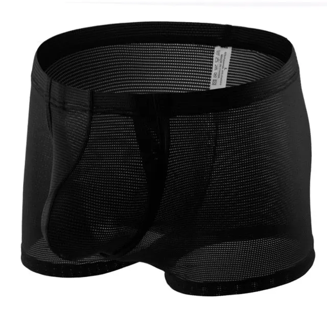 Breathable Transparent Solid Men Underwear