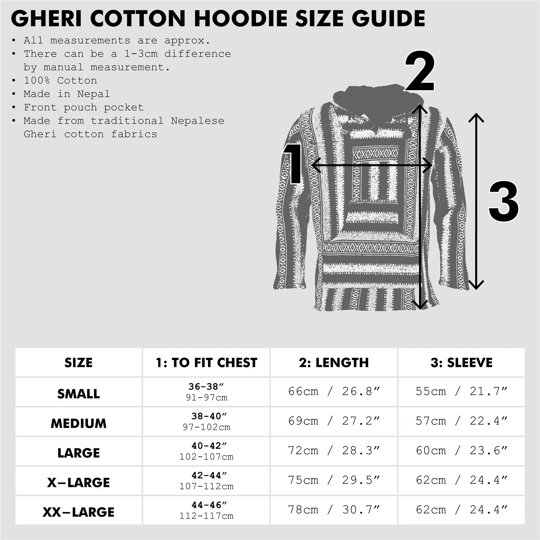 Brushed Gheri Cotton Baja Hoodie - Mexican Diamond