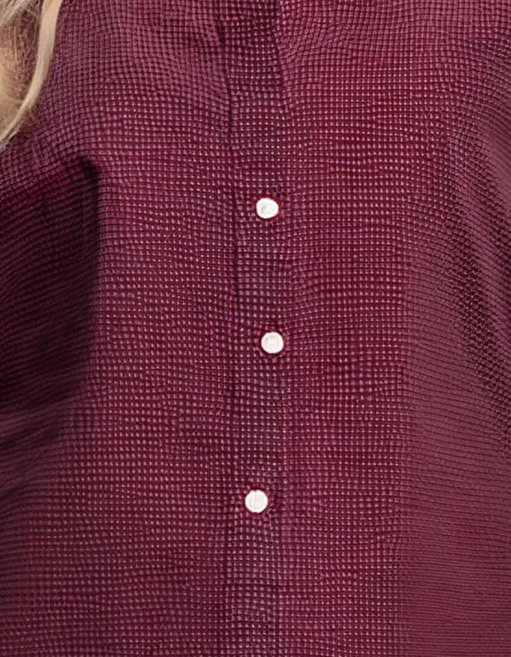 Burgundy Long Sleeve Dress Shirt