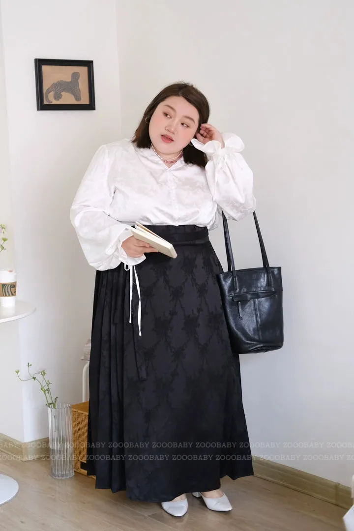 Countryside Herb 田园香草 Ming Plus Size Modernized Satin Mamian Skirt