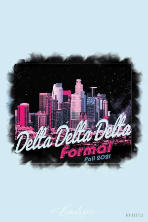 Delta Delta Delta Pepperdine University Formal T-shirt