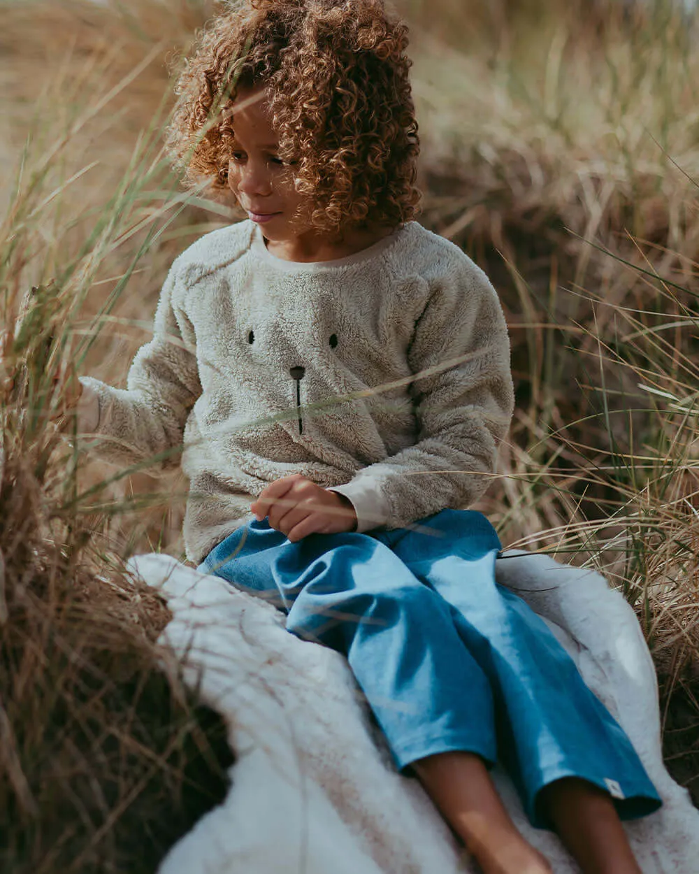 Denim Blue Cropped Trousers