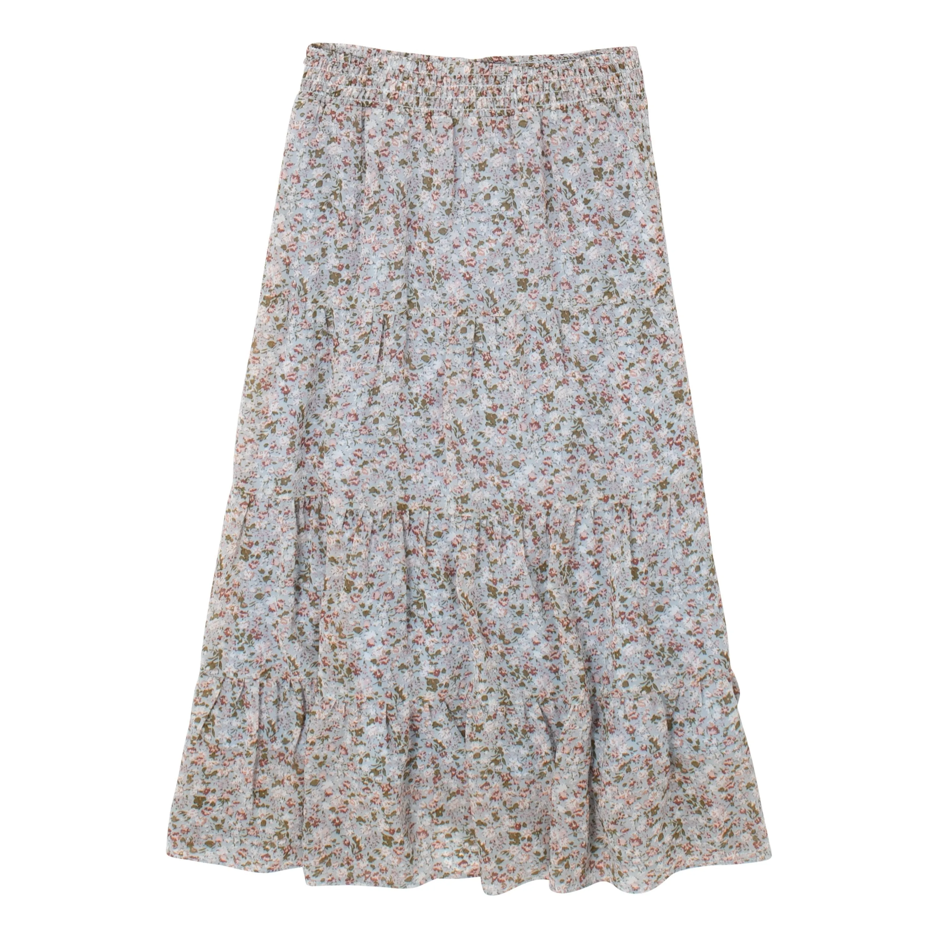 Ditsy Floral Tiered Maxi Skirt