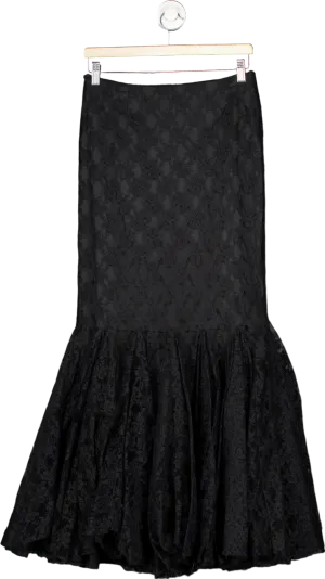 Diva Black Lace Mermaid Skirt UK M