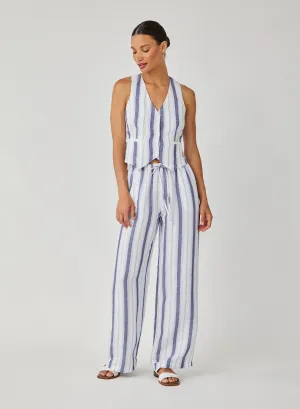 Easy Wide Leg - Coastal Ombre Stripe