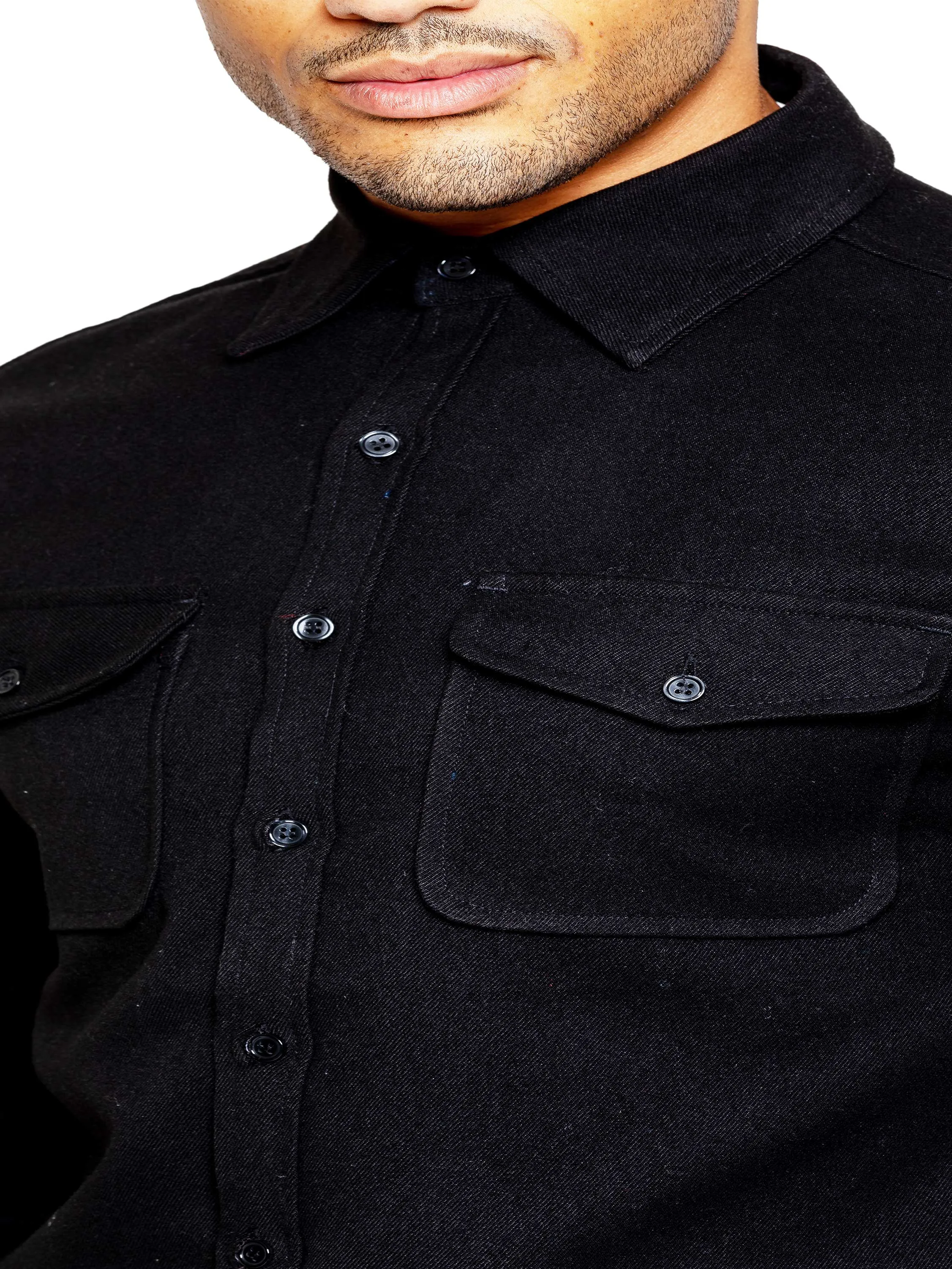 Enzo | Mens Oversized Textured Overshirt