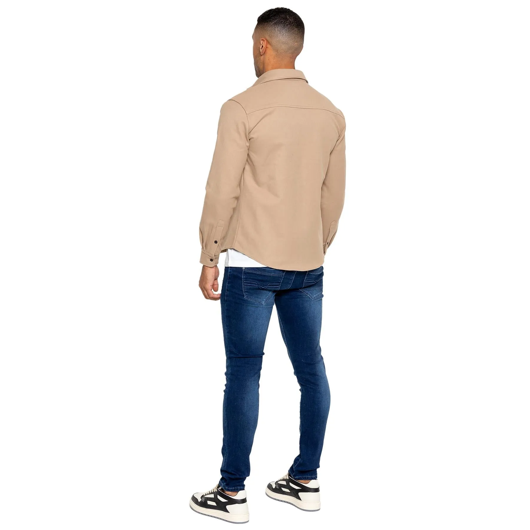 Enzo | Mens Oversized Textured Overshirt