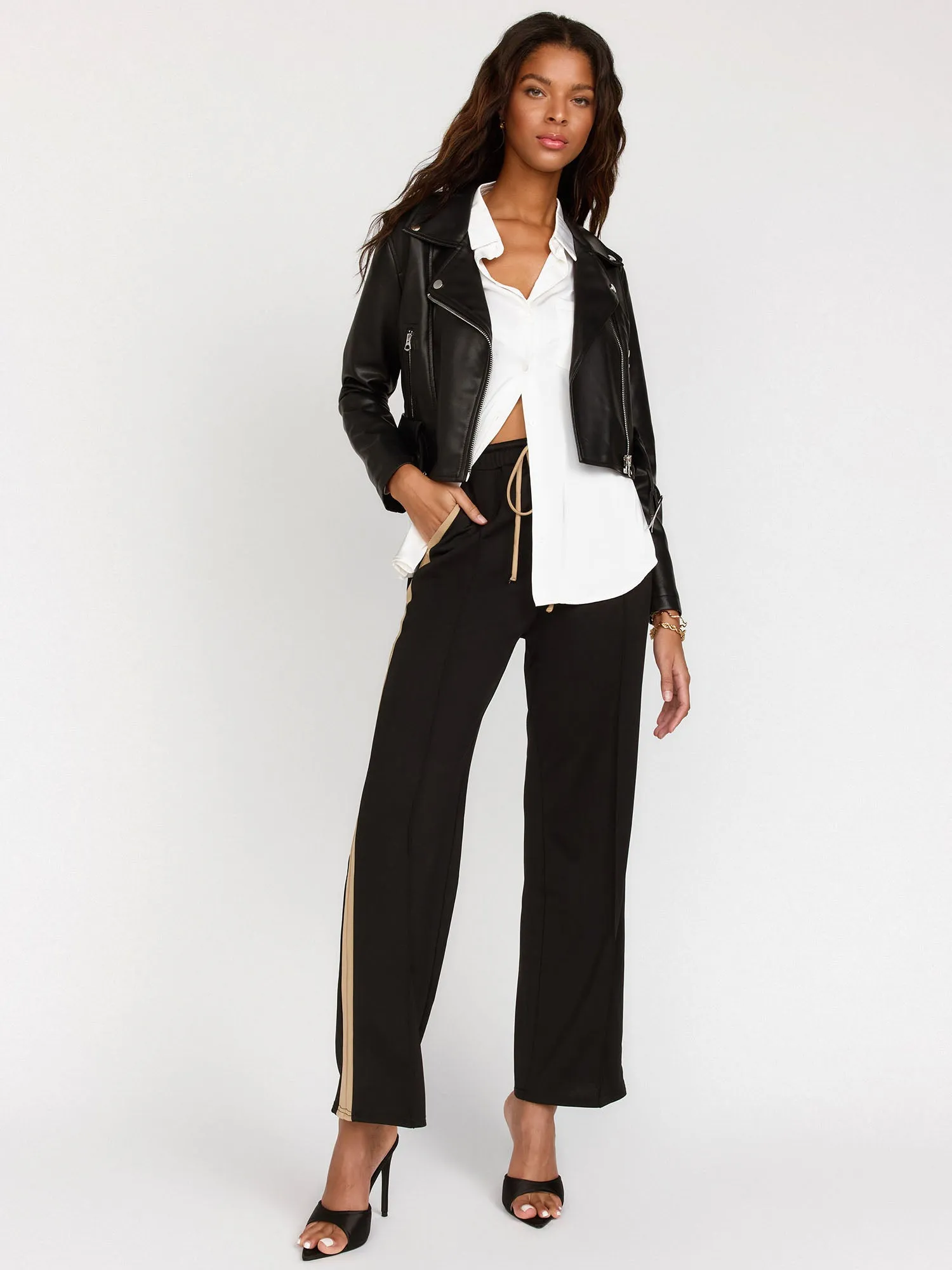 Front Seam Side Track Stripe Pant - Lena