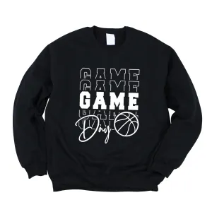 Game Day Stacked Basketball | Sweatshirt