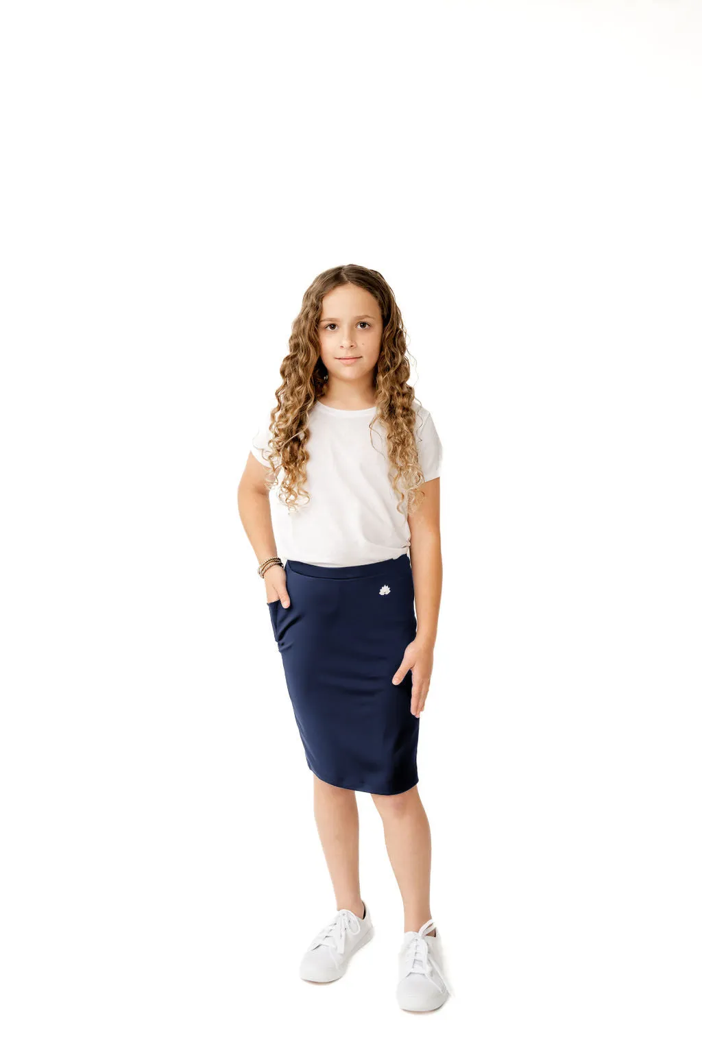 Girls Fit Skort Snoga - Navy Blazer