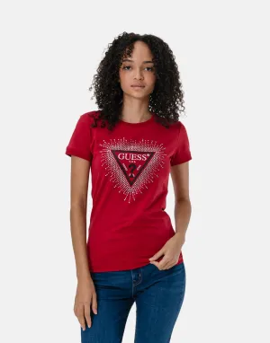 Guess Star Triangle Red T-Shirt