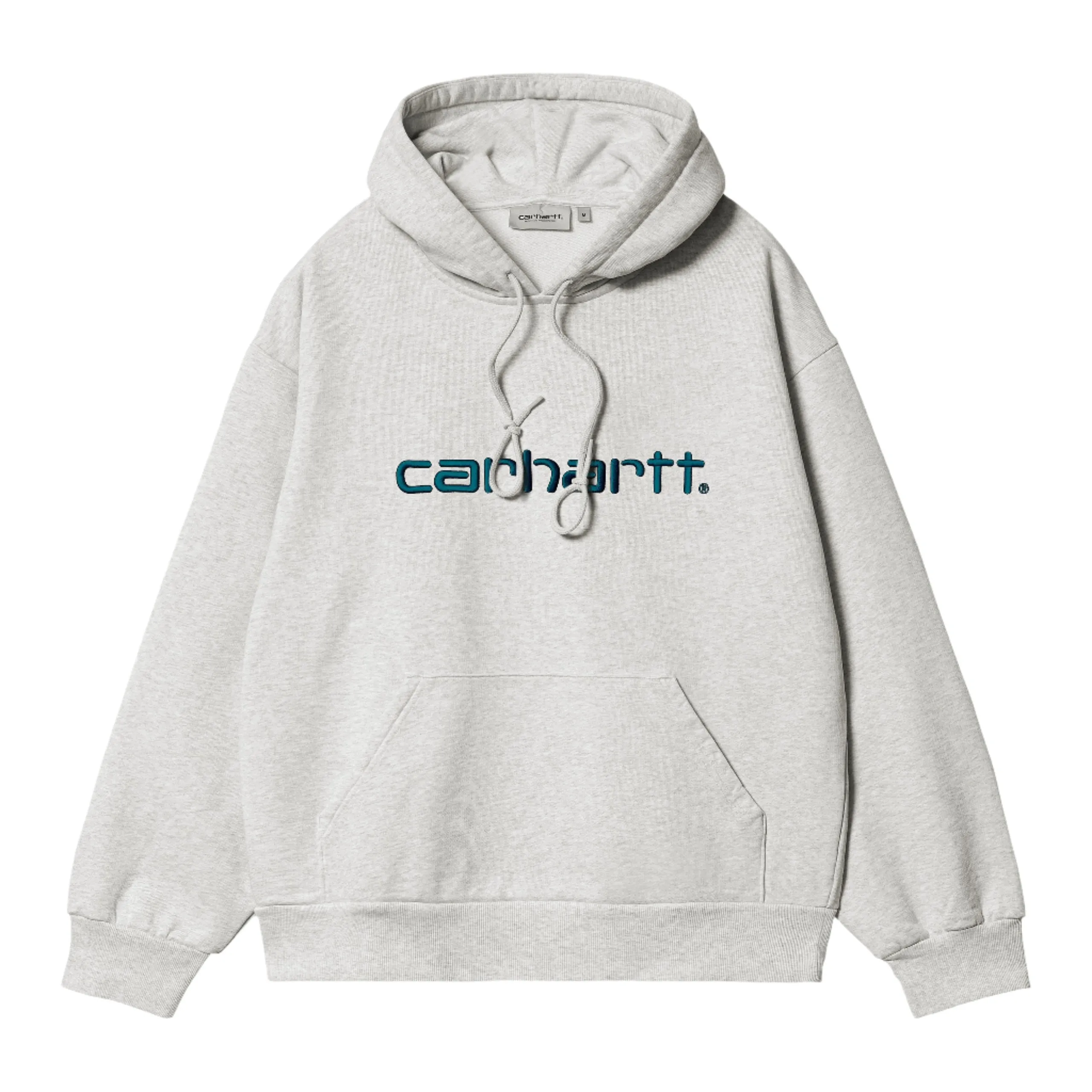 HOODED CARHARTT SWEAT / ASH HEATHER - DUCK BLUE