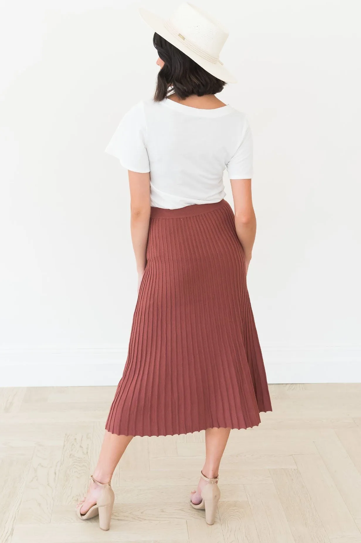 Inspire us With Charm Ribbed Sweater skirt