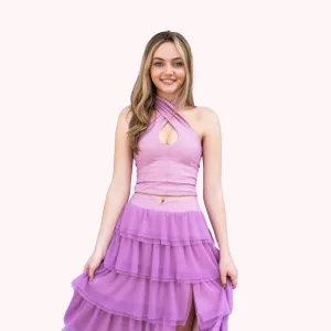 Lavender Tulle  Emmy Halter Top