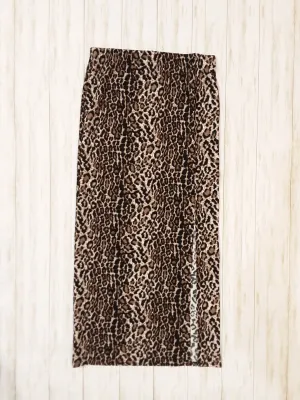 Leopard Maxi Skirt