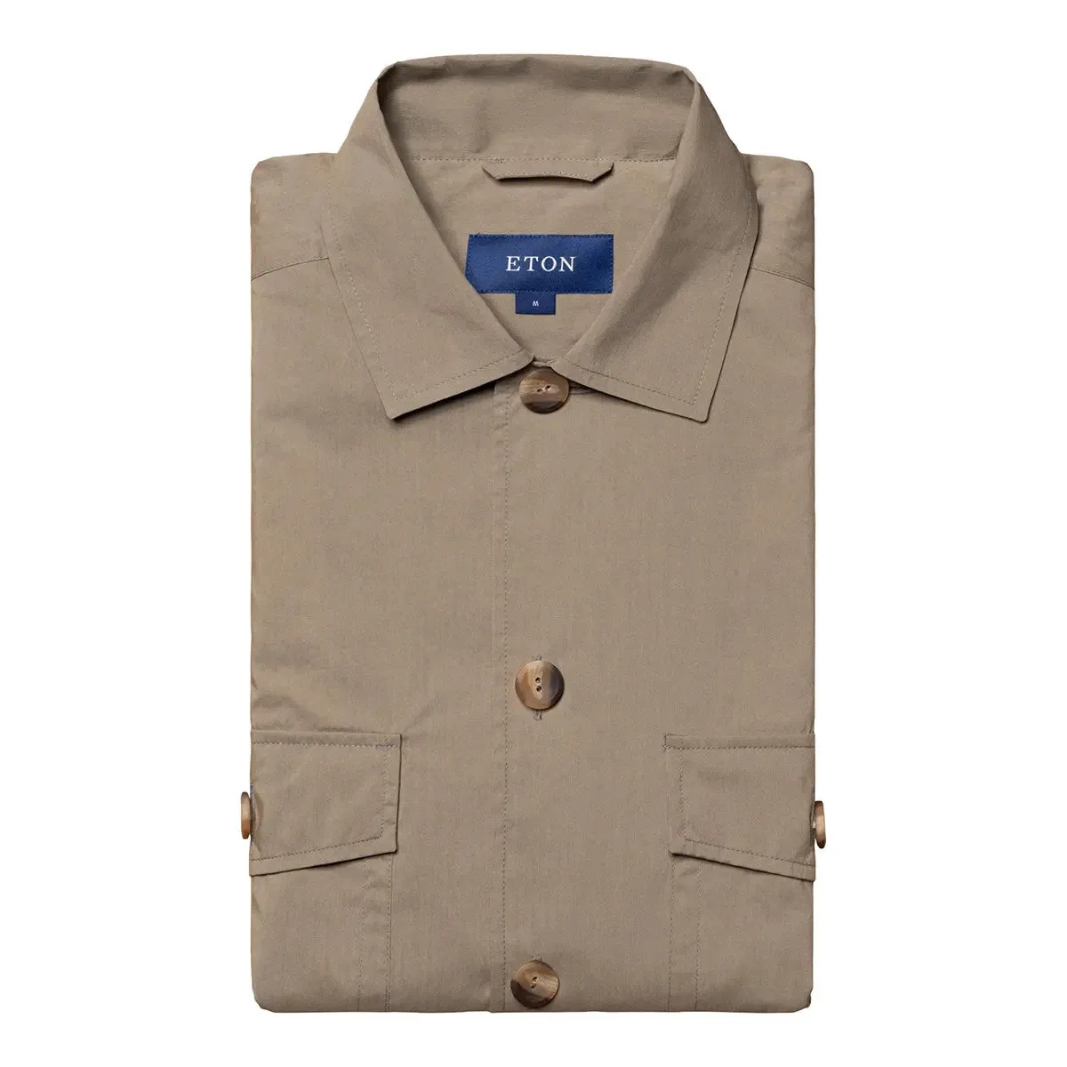 Light Brown Wind Technical Overshirt