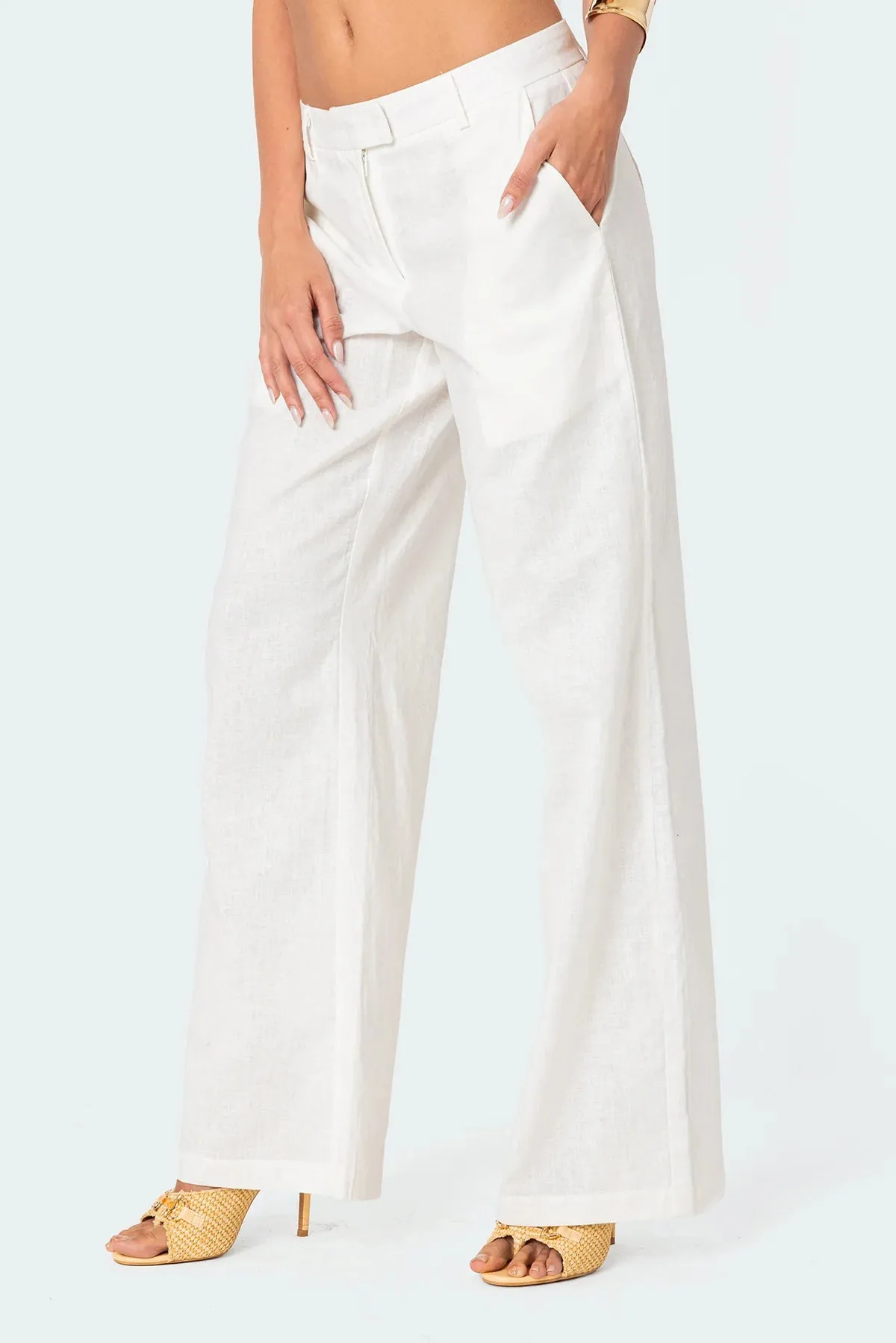 Linen Blend Arya Pants