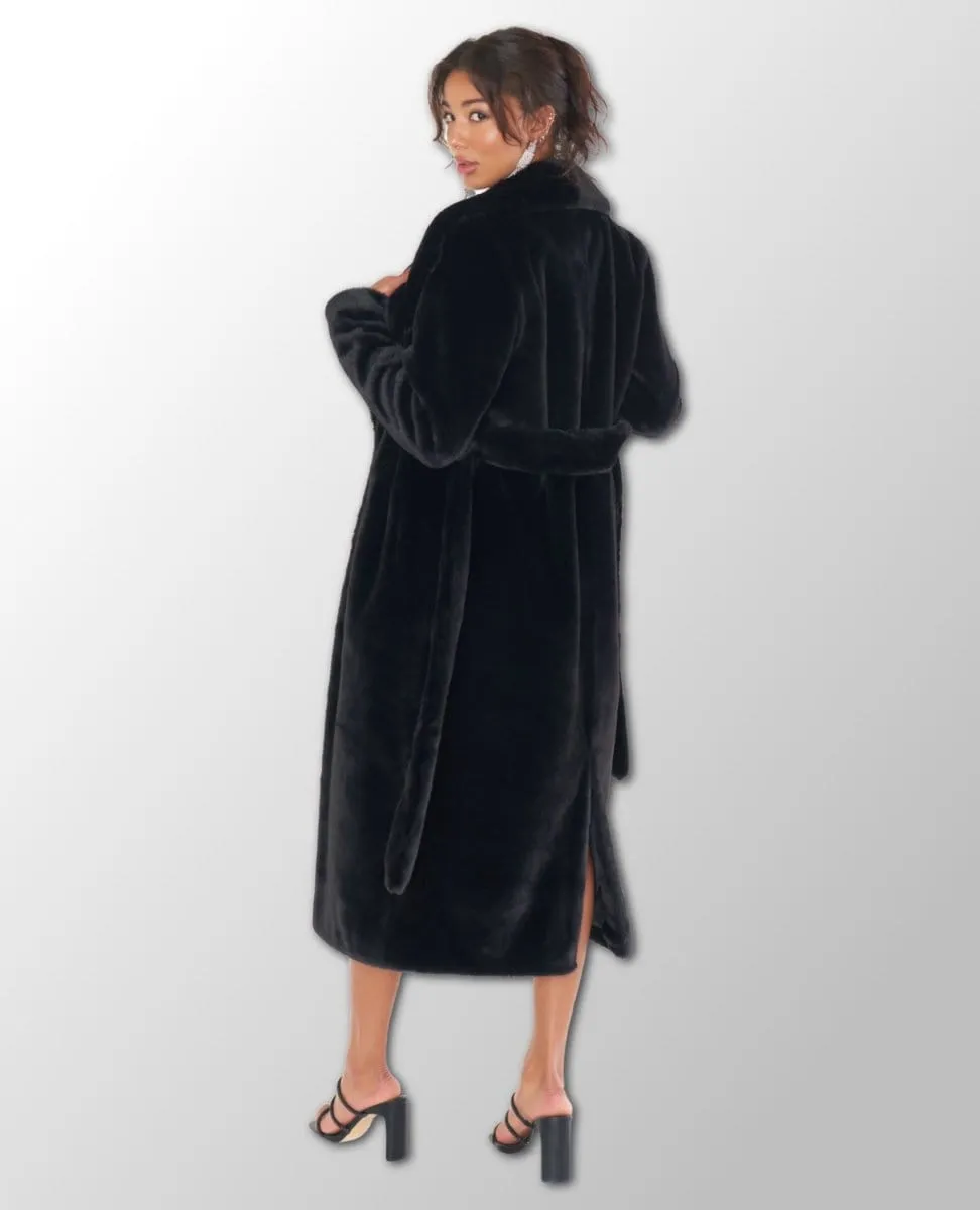 Lolita Black Faux Fur Jacket