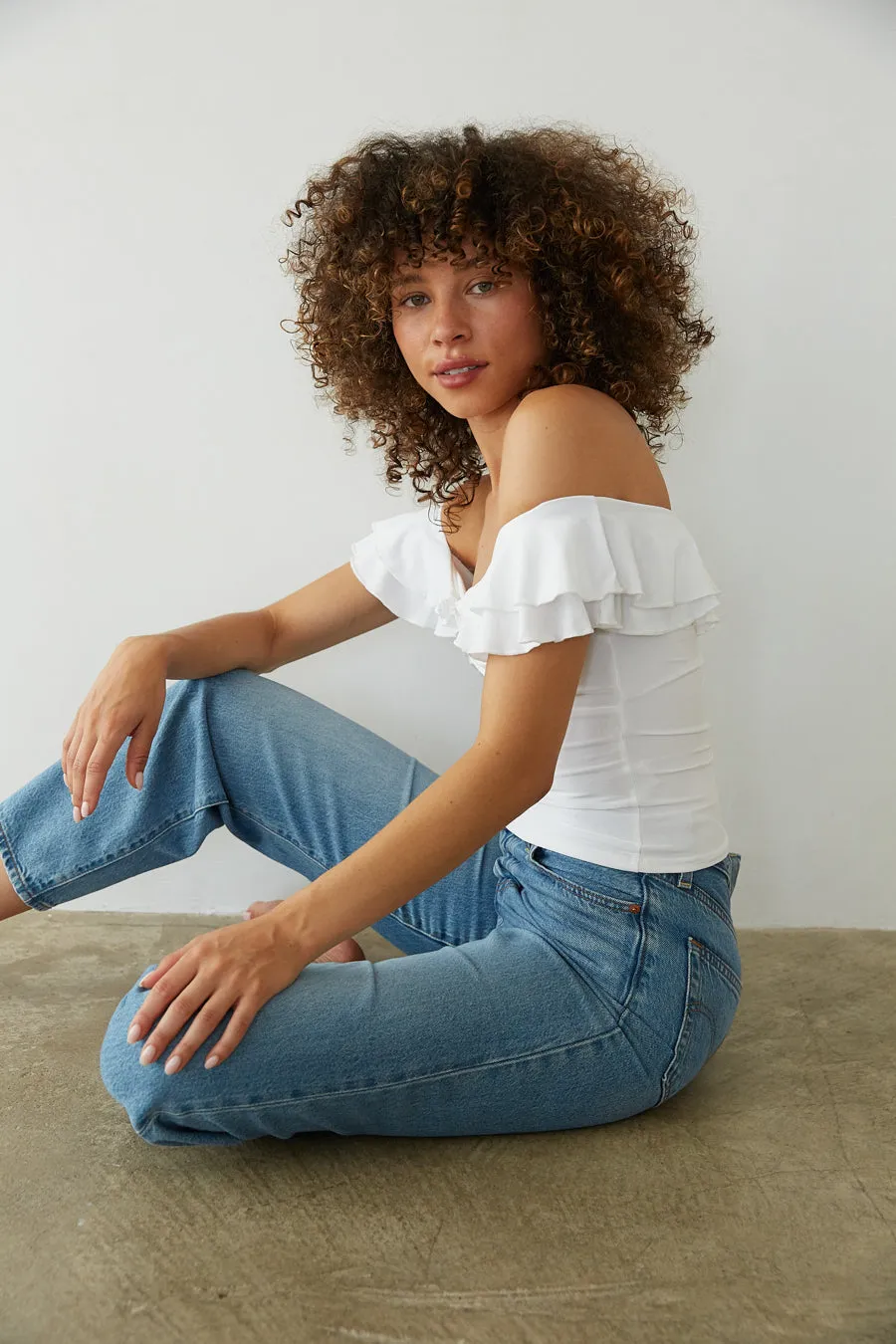 Lolita Off the Shoulder Ruffle Top