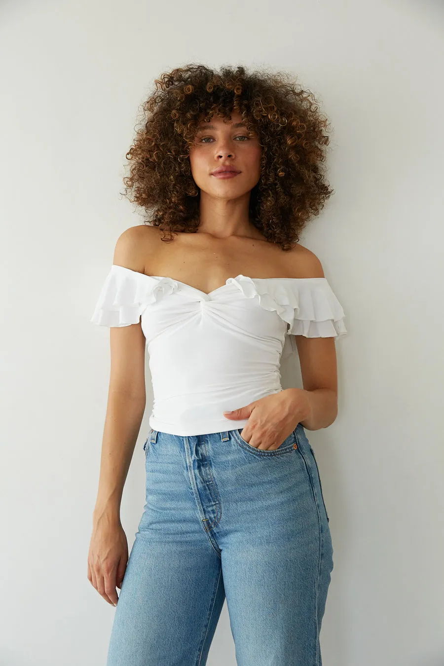 Lolita Off the Shoulder Ruffle Top