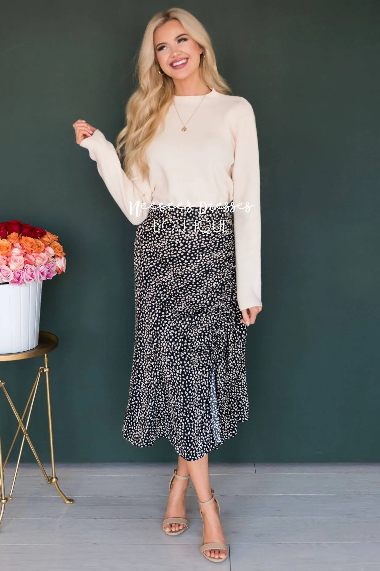 Love & Laughter Ruched Skirt