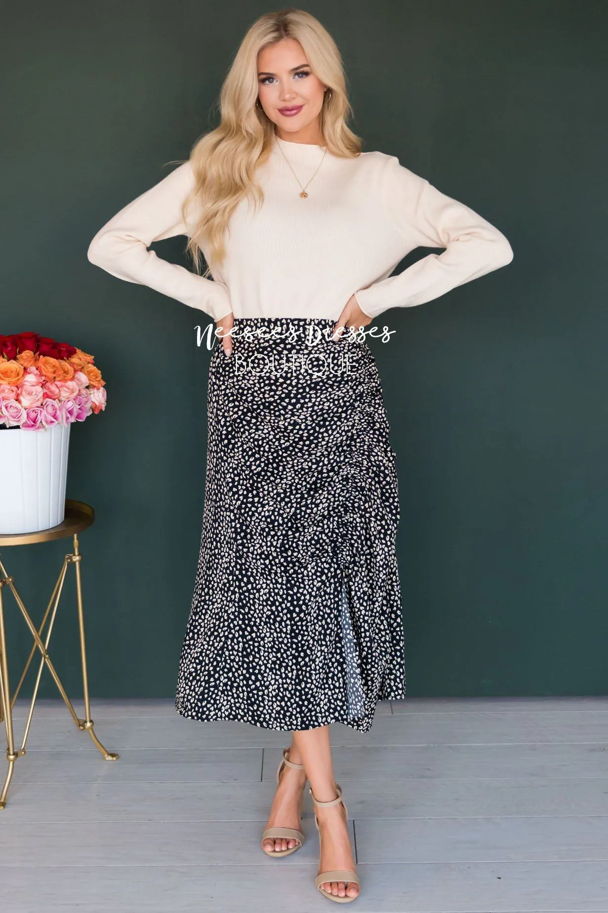 Love & Laughter Ruched Skirt