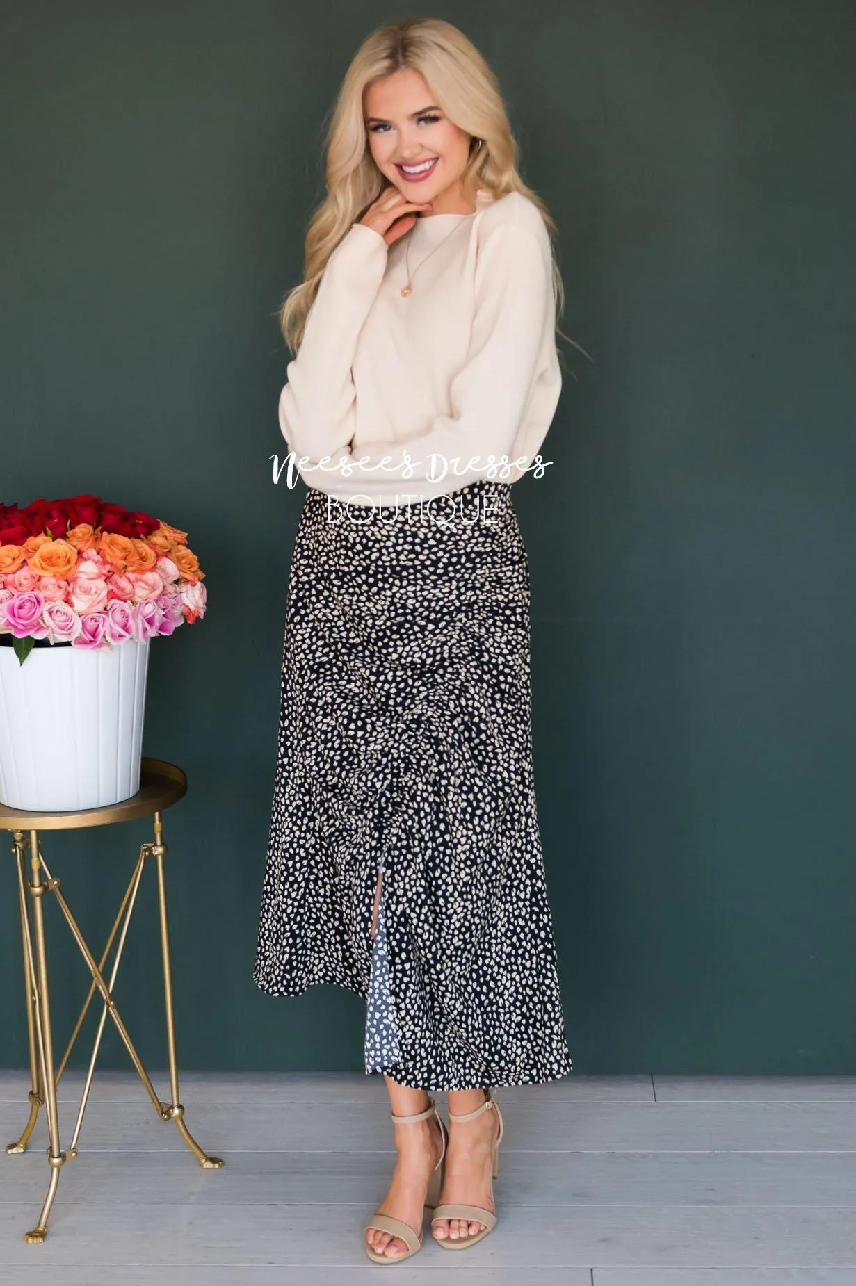 Love & Laughter Ruched Skirt