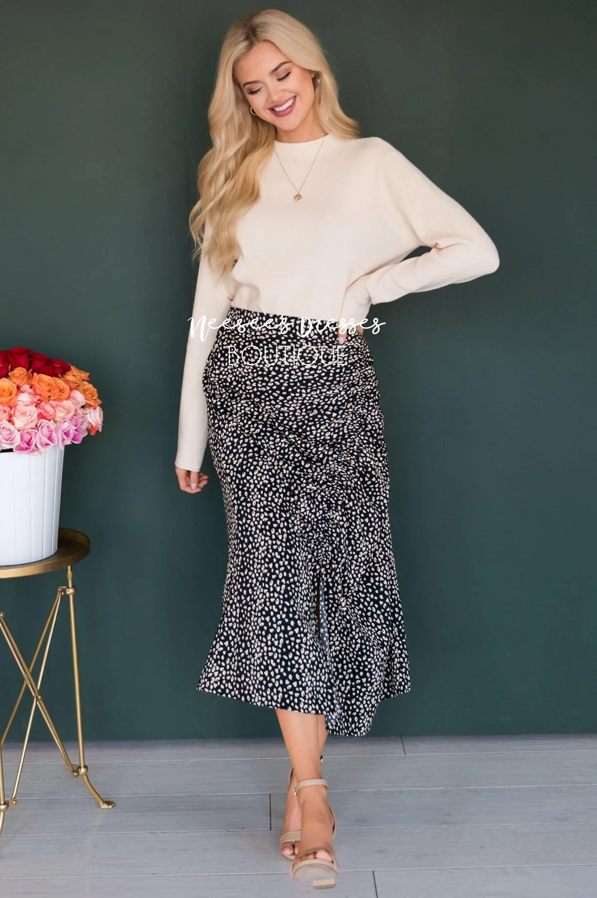 Love & Laughter Ruched Skirt