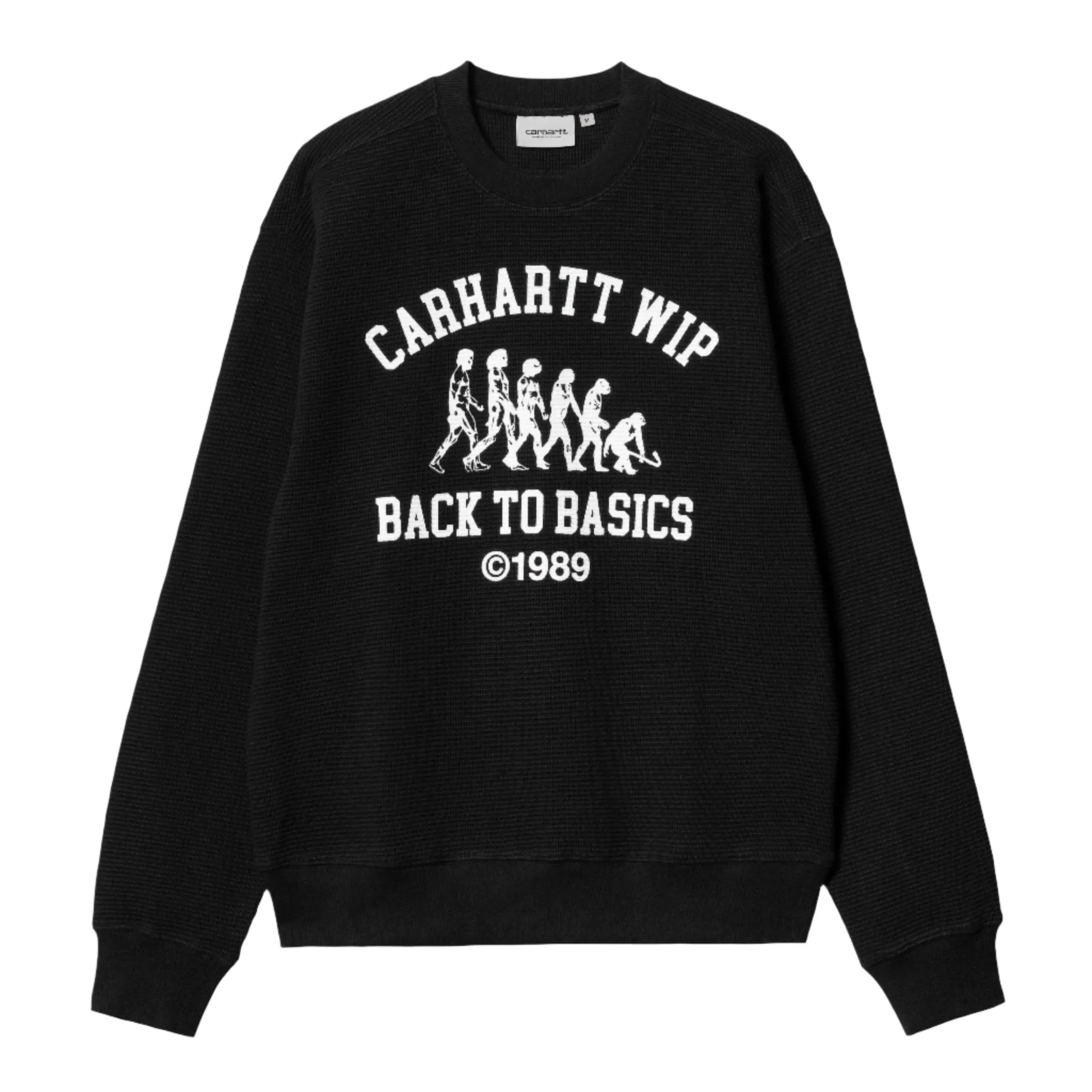 MAIN BASICS SWEAT BLACK / WHITE