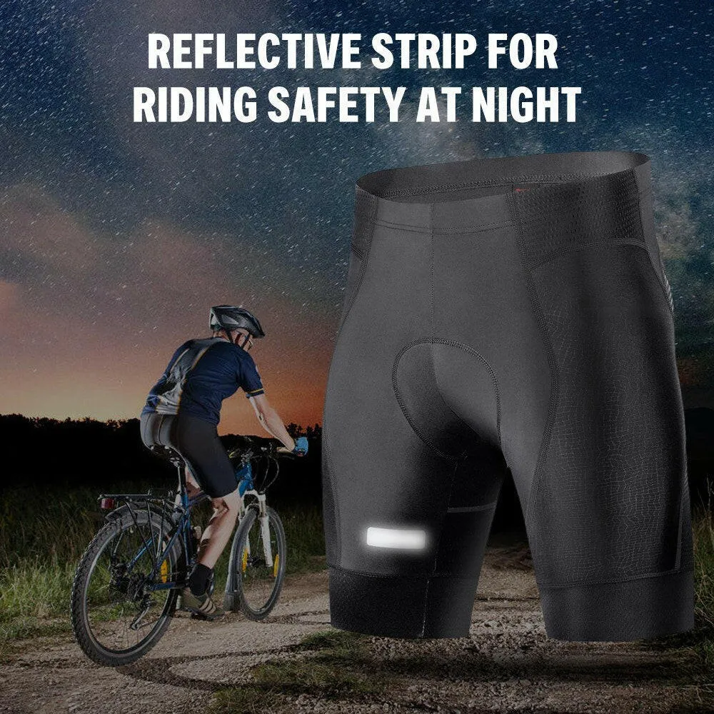 Men 4D Padded Cycling Shorts Breathable Quick Dry Bike Bicycle Compression Shorts