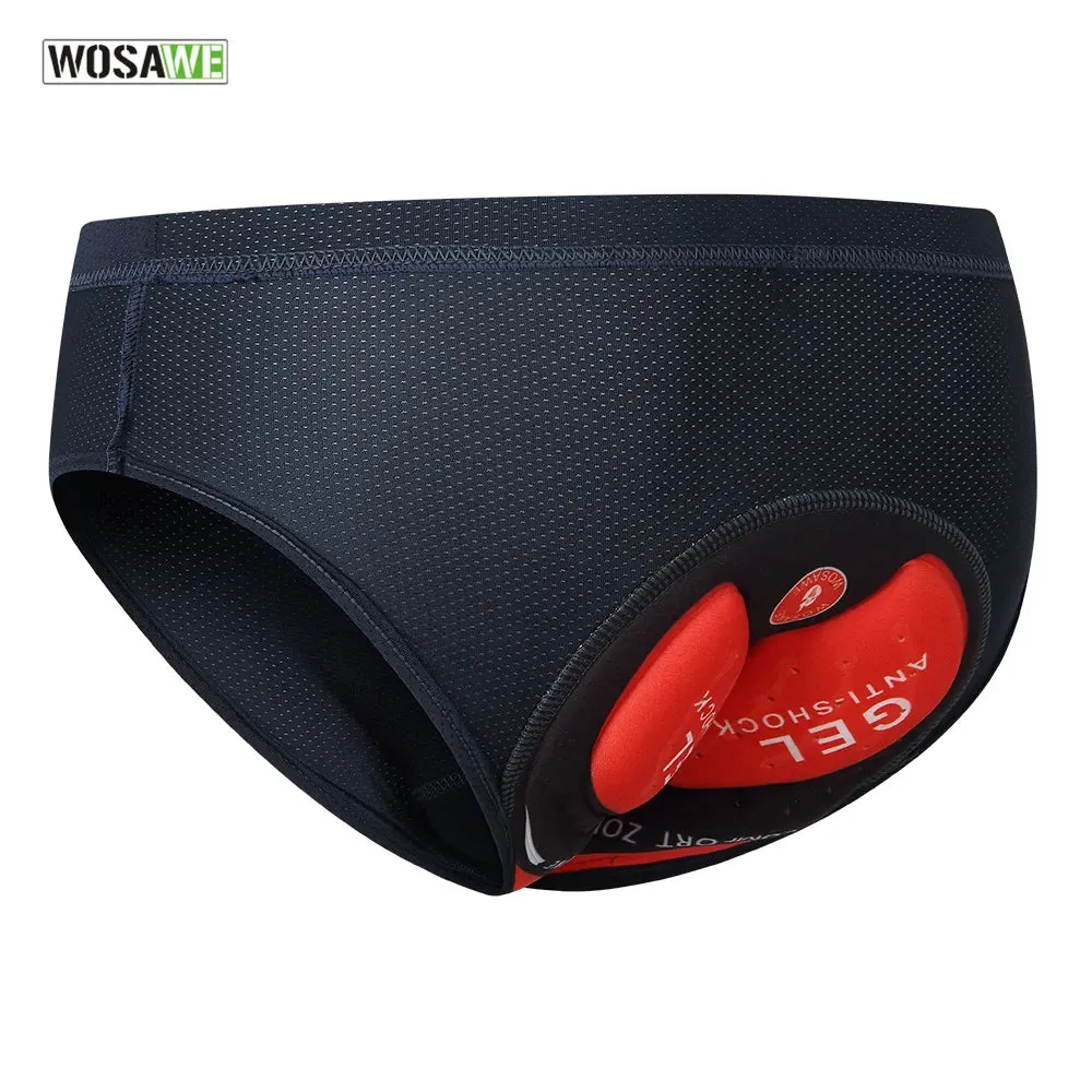 Men Women Under Shorts Padded Cycling Underwear Triangle Breathable Bicycle Underpants Mtb Bike Briefs Chamois Panties