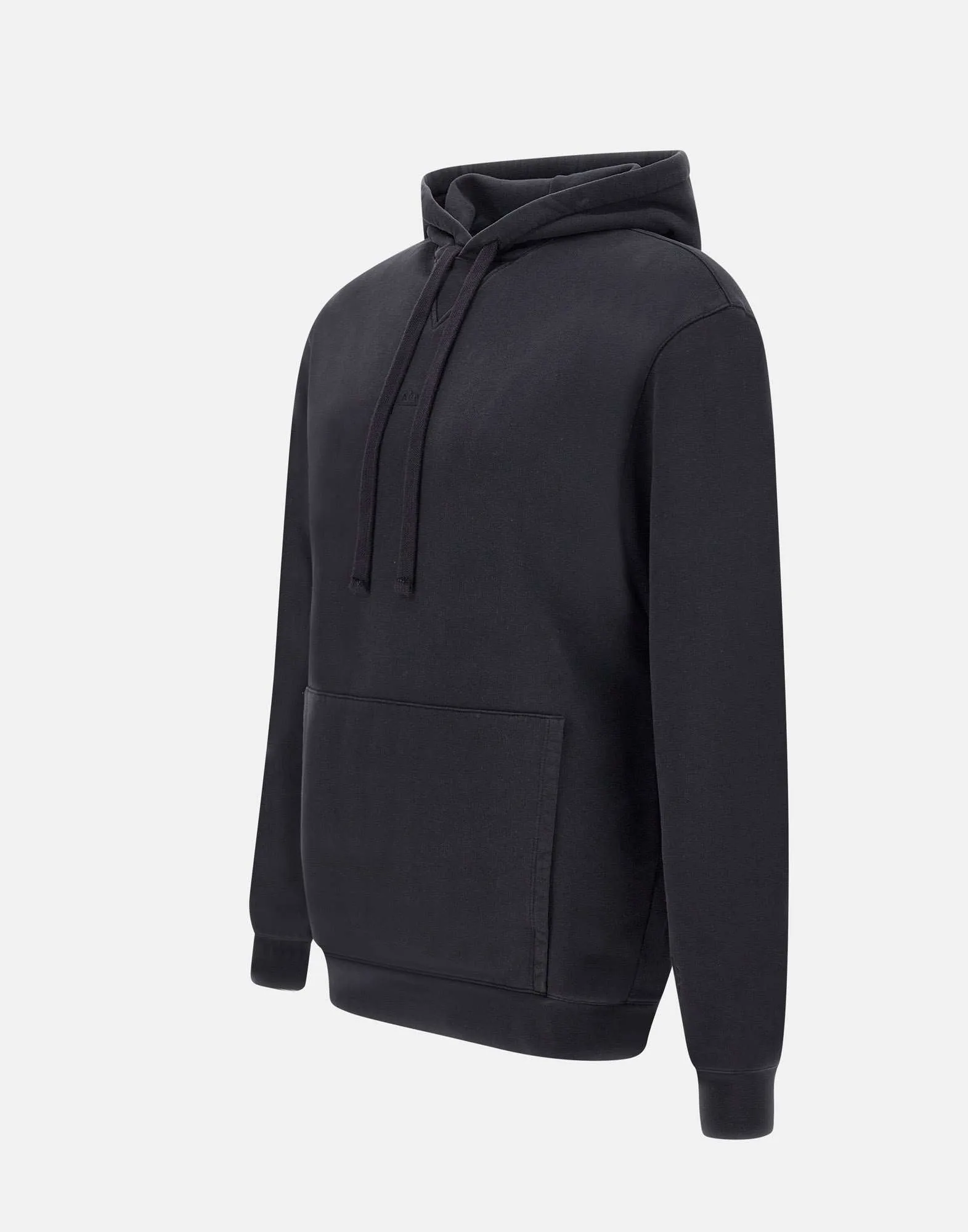 Men's Black Cotton Hoodie Sweatshirt