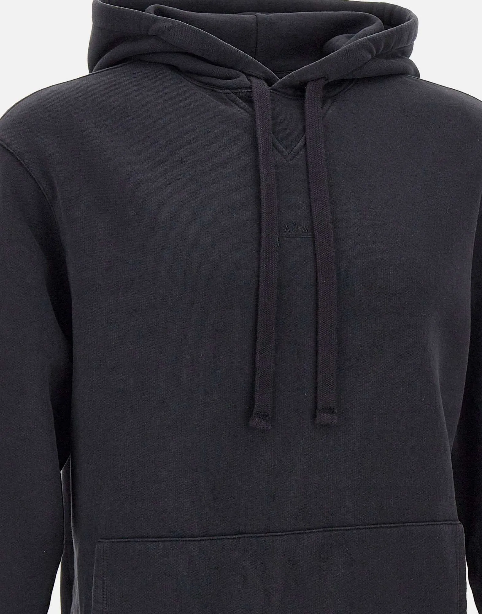 Men's Black Cotton Hoodie Sweatshirt