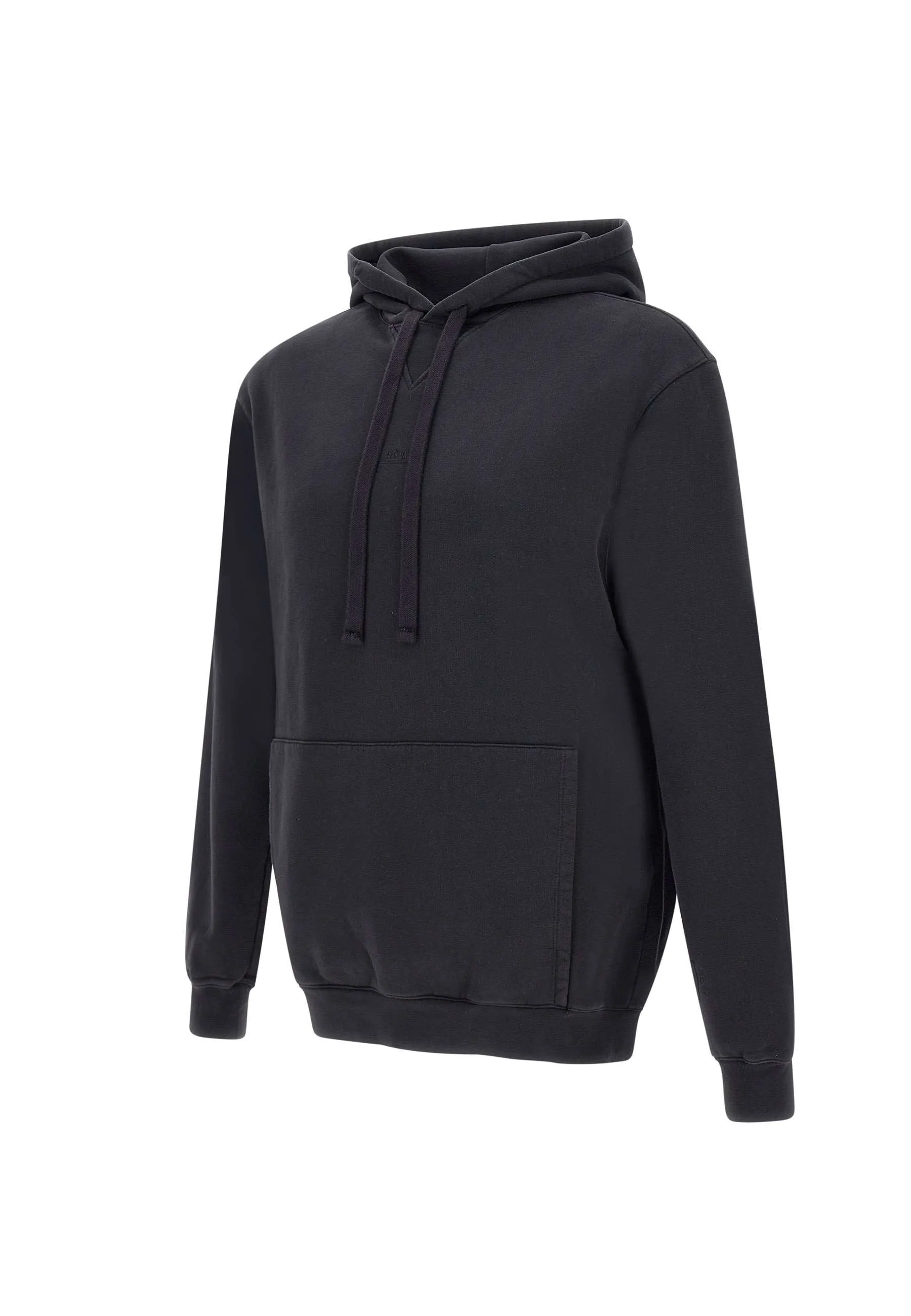 Men's Black Cotton Hoodie Sweatshirt