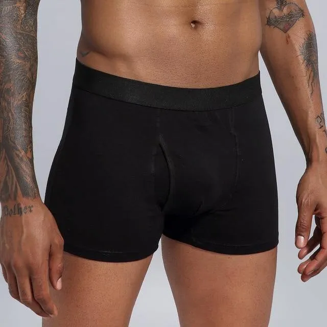 Men's Boxers European Size Underwear Cotton Breathable Shorts Boxers Underpants