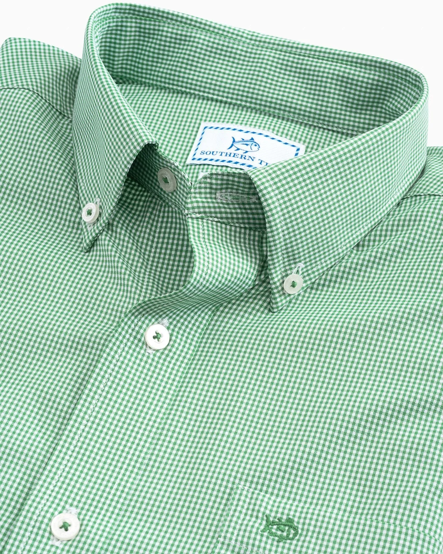 Micro Gingham Intercoastal Performance Sport Shirt