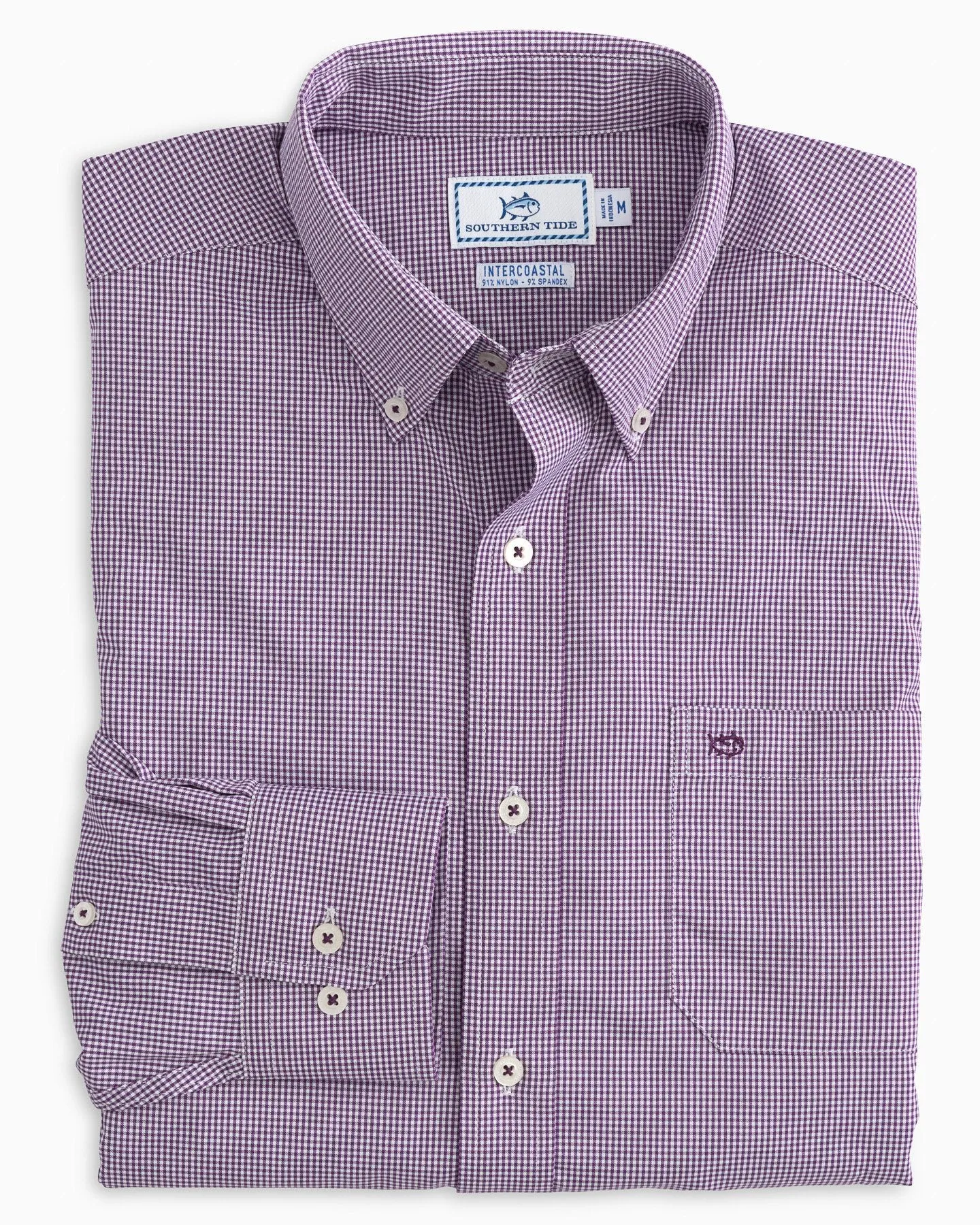 Micro Gingham Intercoastal Performance Sport Shirt